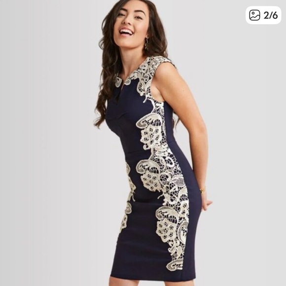 ModCloth Lakeside Libations Paper Dolls Lace Cocktail Dress - Picture 7 of 9